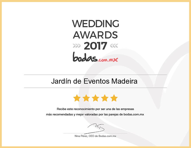 Jardin eventos madeira tepotzotlan wedding award